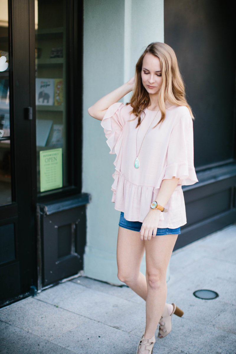 Everyone needs a pink ruffle top that is this versatile in their closet. This top I have worn so many different ways, and I love that it's work appropriate while being so flirty and trendy. Versatile, yet on-trend pieces are a staple for your closet.