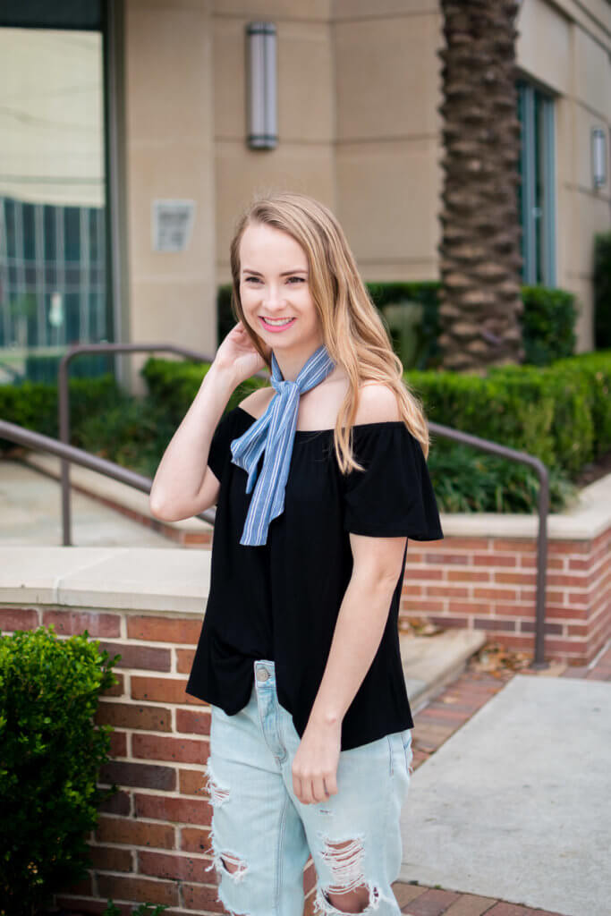 Spring Trend: How To Style A Neck Scarf - The Blonder Life